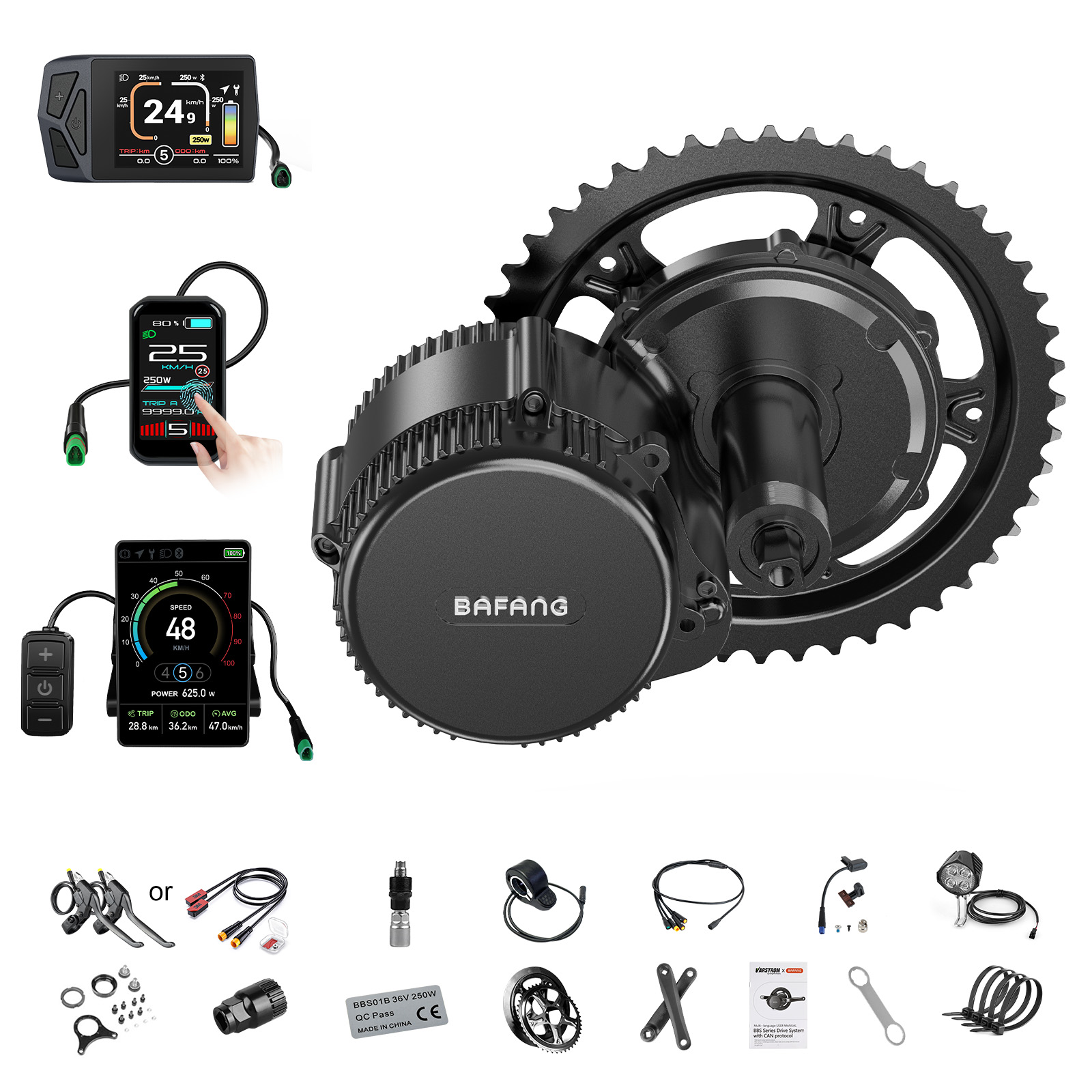 Torque Sensor Mid Drive Motor Kit - [Spedizione Locale USA] Motore Bafang 750W
